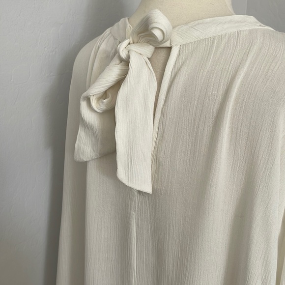 Band of Gypsies Fringe Lace White Throw on & Go Summer Top - Picture 6 of 7